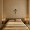 Cruz de Madera “Cristo Tallado – Rostro Sagrado”