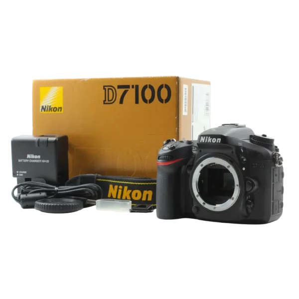 Cámara réflex digital Nikon D7100 body con cargador MH‑25, correa y caja original | Tienda Revenato