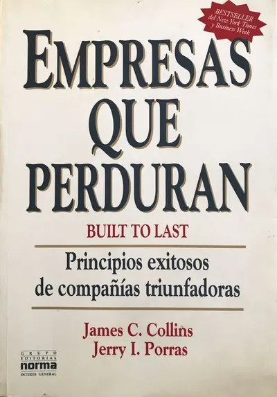 Libro “Empresas que perduran (Built to Last)” de James C. Collins y Jerry I. Porras – Tesoros con Causa Revenato, venta solidaria de libros de negocio