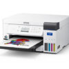 Vista lateral impresora Epson SureColor F170 para sublimación A4 con tanque EcoFit | Tienda Revenato