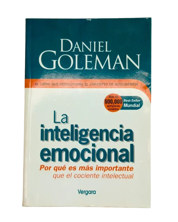 Portada del libro La inteligencia emocional de Daniel Goleman, edición Vergara | comprar con causa en Revenato