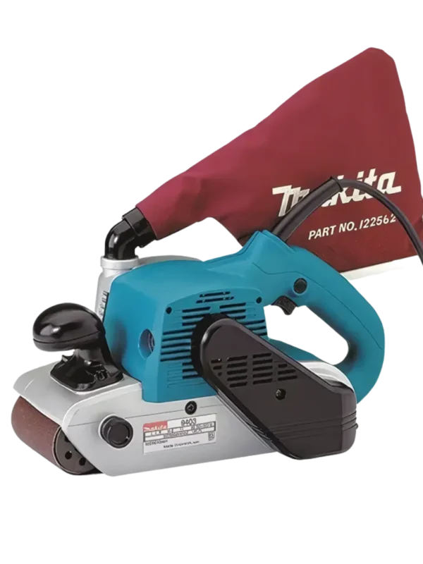 Lijadora de banda Makita 9403 1,200 W 100 mm con bolsa para polvo | Tienda Revenato