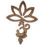 Flor Sagrada del Om – Decoración de pared en madera natural