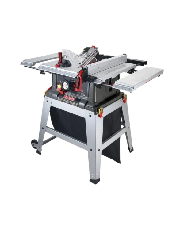 Sierra de mesa portátil Craftsman 10 pulgadas con base rodante y extensiones laterales en Tienda Revenato