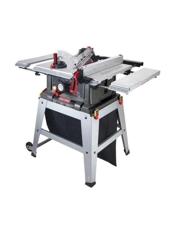 Sierra de mesa portátil Craftsman 10 pulgadas con base rodante y extensiones laterales en Tienda Revenato
